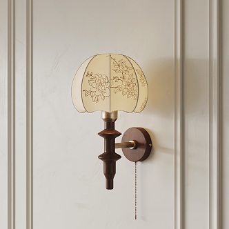 French Style Wall Lamp Vintage Wall Lamp 3d model