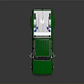 Green Crew Cab Pickup Truck With Chrome Front Grille And Black Wheels On Reflective Surface