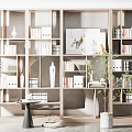 Modern Bookshelf 3d model