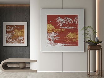 New Chinese Decorative Painting 3d model