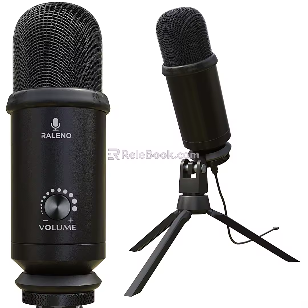 Modern Microphone Mike 3d model