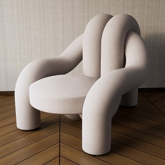 Modern single sofa 3d model