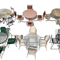 Stylish Modern Outdoor Tables With Round Designs Wooden Glass Metal Tops And Matching Chairs