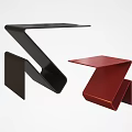 Modern corner table 3d model