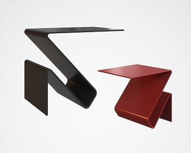 Modern corner table 3d model