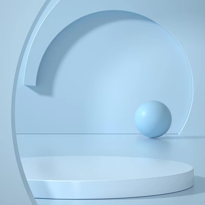 Modern E-commerce Background Meichen Display E-commerce Display Commodity Booth 3d model