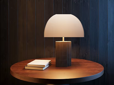 New Chinese Style Table Lamp Fabric Lampshade Table Lamp 3d model