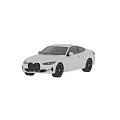 White Sports Coupe Car With Black Wheels Red Brake Calipers And Multiple Angles View