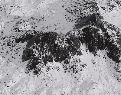 Modern Snow Mountain 3d model