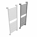 Practical Washing Daily Use Storage Racks in Black Silver Striped Design