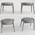 Modern sofa stool 3d model