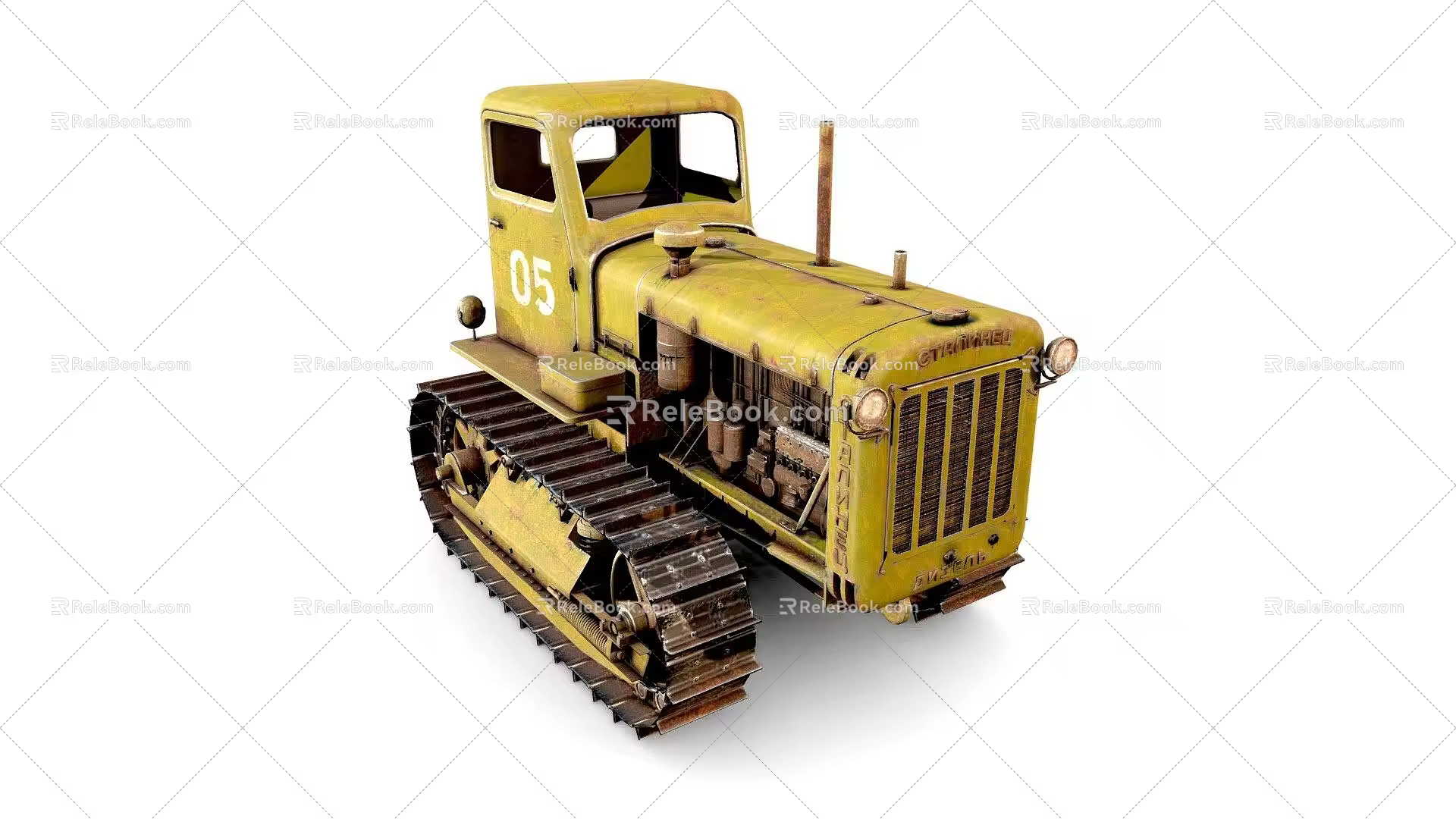 Road roller 3d model