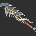 Tu Long Dao Big Ring Dao PBR Next Generation Cold Weapon Ancient Weapon 3d model