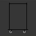 Sturdy Metal Frame Utility Cart With Pink Platform And Four Wheels