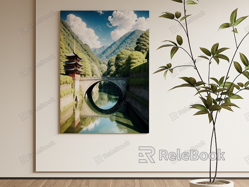 Modern Landscape Painting Decorative Painting model