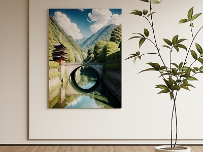 Modern Landscape Painting Decorative Painting model