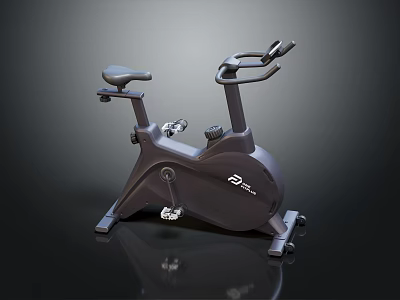 Fitness Equipment Modern Stationary Bike With Black Design For Home Gym Training 3d model