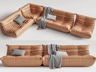 Modern Combination Sofa Multiplayer Sofa 3d model