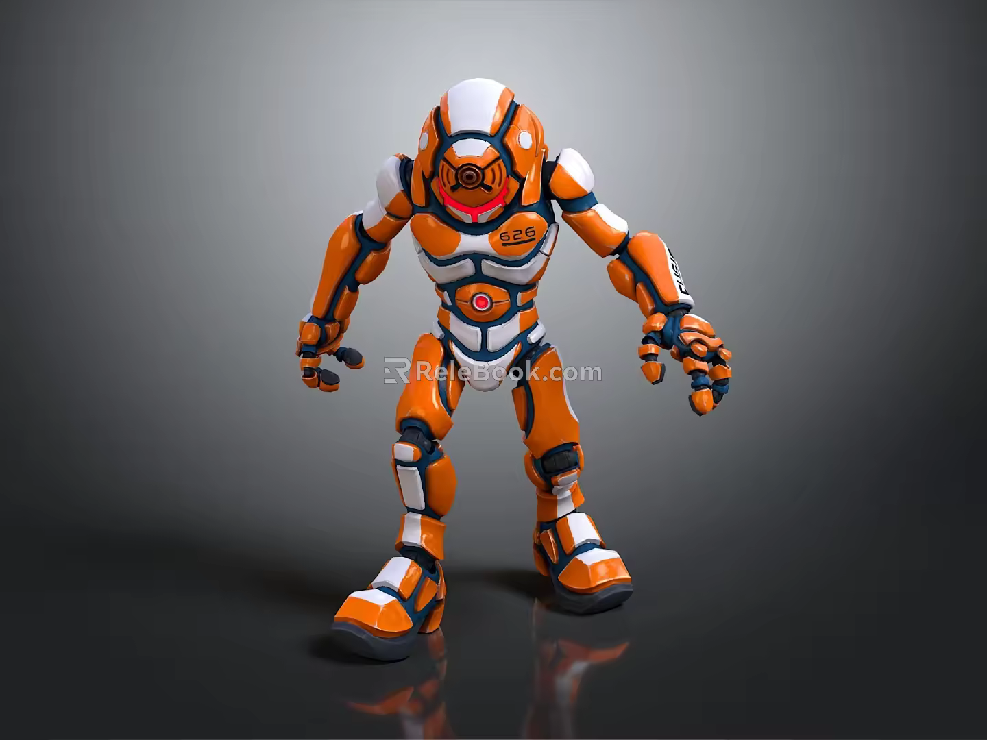 Modern Robot Assistant Small Robot Butler 3d model