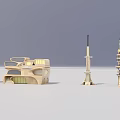Cartoon Scene With Various Creative Buildings And Unique Architectural Designs 3d model