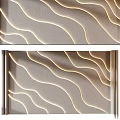 Smooth Wavy Wall Surface With Built In Lighting For Contemporary Interior Design
