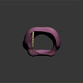 Pink Sling Dress Sculpture With Smooth Texture And Artistic Carving Design
