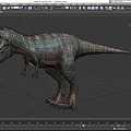 Dinosaur Tyrannosaurus rex Reptiles Ancient creatures carnivorous dinosaur Jurassic low face number low model simple model game film and television level super realistic 3d model