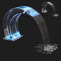 Modern Faucet Designs With Flowing Water Streams And Colorful LED Illumination