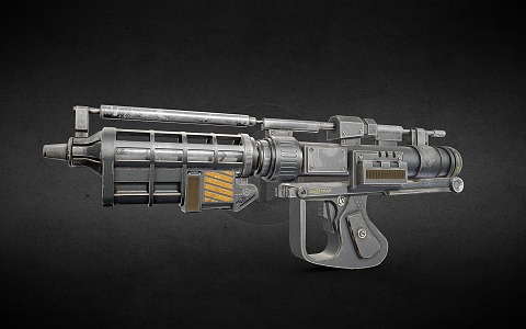 Science Fiction Rifle Explosive Rifle Future Weapon 3d model