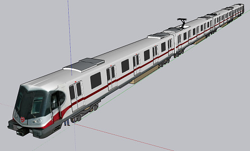 Modern Metro Shanghai Metro 3d model