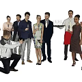 People In Different Attires Posing Together For Photo At Social Event