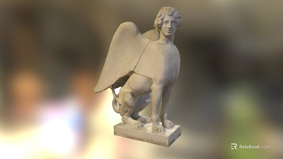 Griffin Mythical Creature Game Movie Character With Winged Lion Body And Eagle Head 3d model 