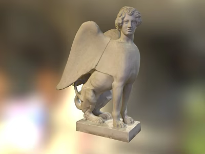 Griffin Mythical Creature Game Movie Character With Winged Lion Body And Eagle Head 3d model