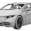 White Mercedes Modern Car With Sleek Body Black Roof Front Grille And Alloy Wheels