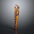 Rusty Metal Pliers Sculpture Carving with Artistic Vintage Design and Detailed Texture