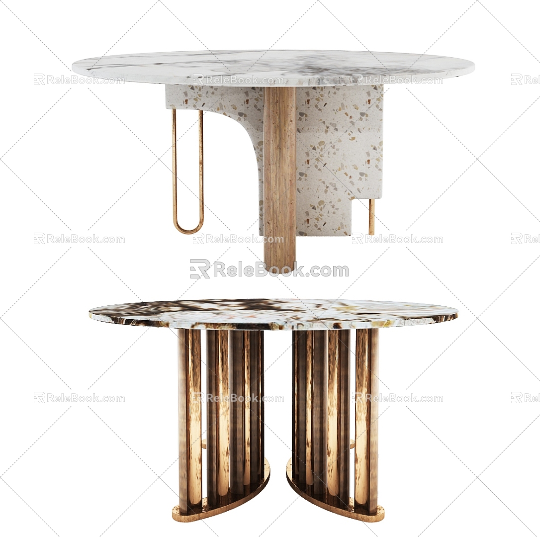 Modern dining table 3d model