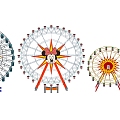 Modern Ferris Wheel Ferris Wheel Children's Amusement Equipment 3d model