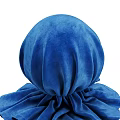 Elegant Blue Velvet Component With Soft Folds And Plush Textured Surface