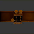 Brown Wooden Pipa Stringed Musical Instrument with Classic Design and Resonant Body