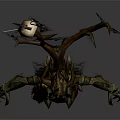 Mythical Forest Tree Inspired Game Movie Character With Vines Green Brown Fantasy Design