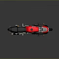 Yamaha Red And Black Sport Motorcycle With White Accents Black Seat Yellow Rimmed Wheels Streamlined
