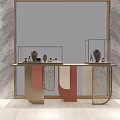 Elegant Modern Jewelry Store Interior With Marble Walls And Display Cases
