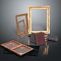 Vintage Photo Frame Antique Photo Frame Classical Photo Frame 3d model