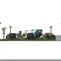 Outdoor Vehicle Display Event With Multiple Cars On Grass And Decorative Lights