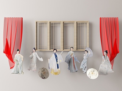 New Chinese Hanfu Clothing 3d model