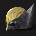 Yellow Black Textured Mask For Household Decoration With Durable Material Design