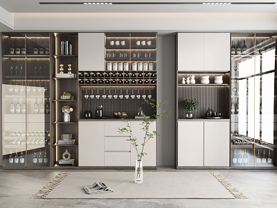 Light Luxury Wine Cabinet model