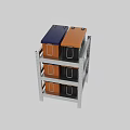 Delta Tool Storage Boxes On Metal Shelving For Hardware Organization