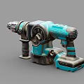 Cordless Electric Drill With Battery Powered Design And Ergonomic Handle Grip 3d model
