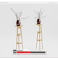 Nordic Flower Bonsai 3d model